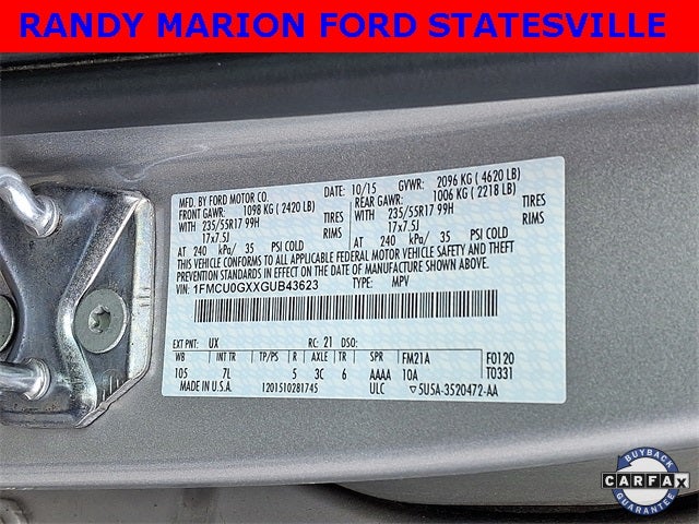 2016 Ford Escape SE