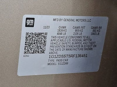 2024 Chevrolet Malibu LT 1LT