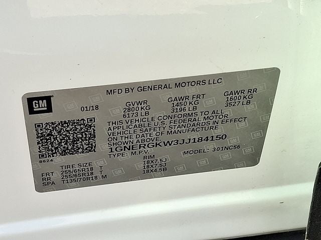 2018 Chevrolet Traverse LT Cloth w/1LT