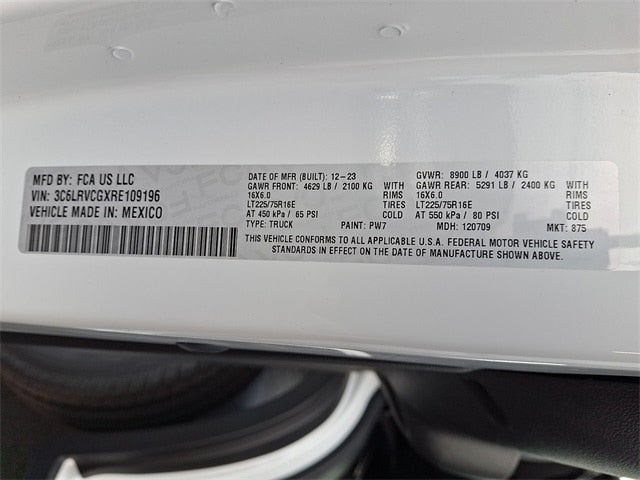 2024 RAM ProMaster 2500 High Roof 136 WB