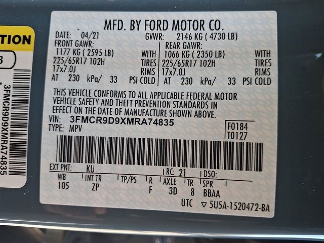 2021 Ford Bronco Sport Badlands