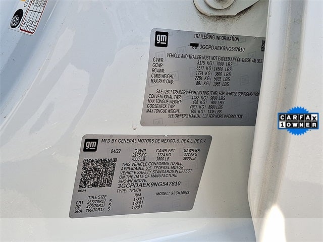 2022 Chevrolet Silverado 1500 WT