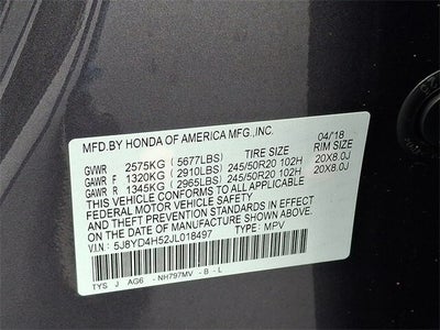 2018 Acura MDX 3.5L SH-AWD w/Technology Package
