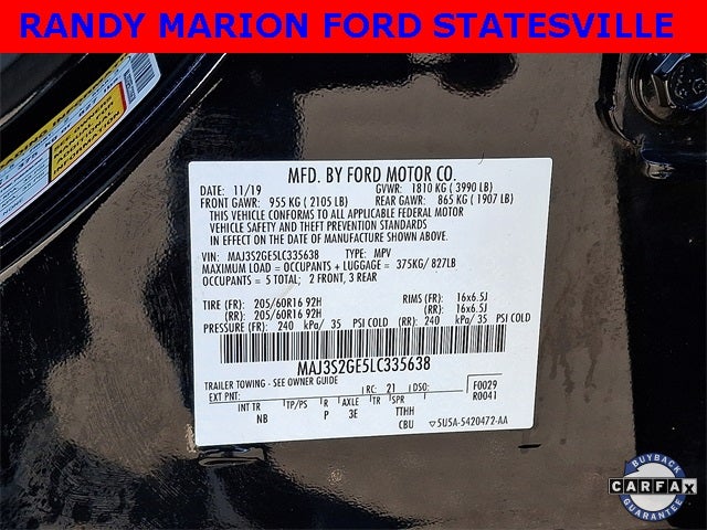 2020 Ford EcoSport SE