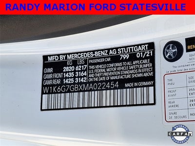 2021 Mercedes-Benz S-Class S 580 4MATIC®