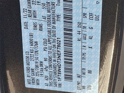 2022 Ford F-450SD Platinum