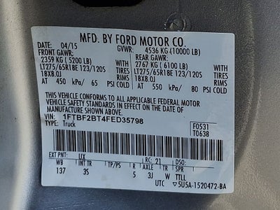 2015 Ford F-250SD XLT