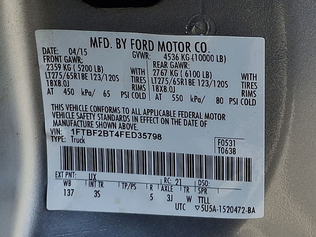 2015 Ford F-250SD XLT