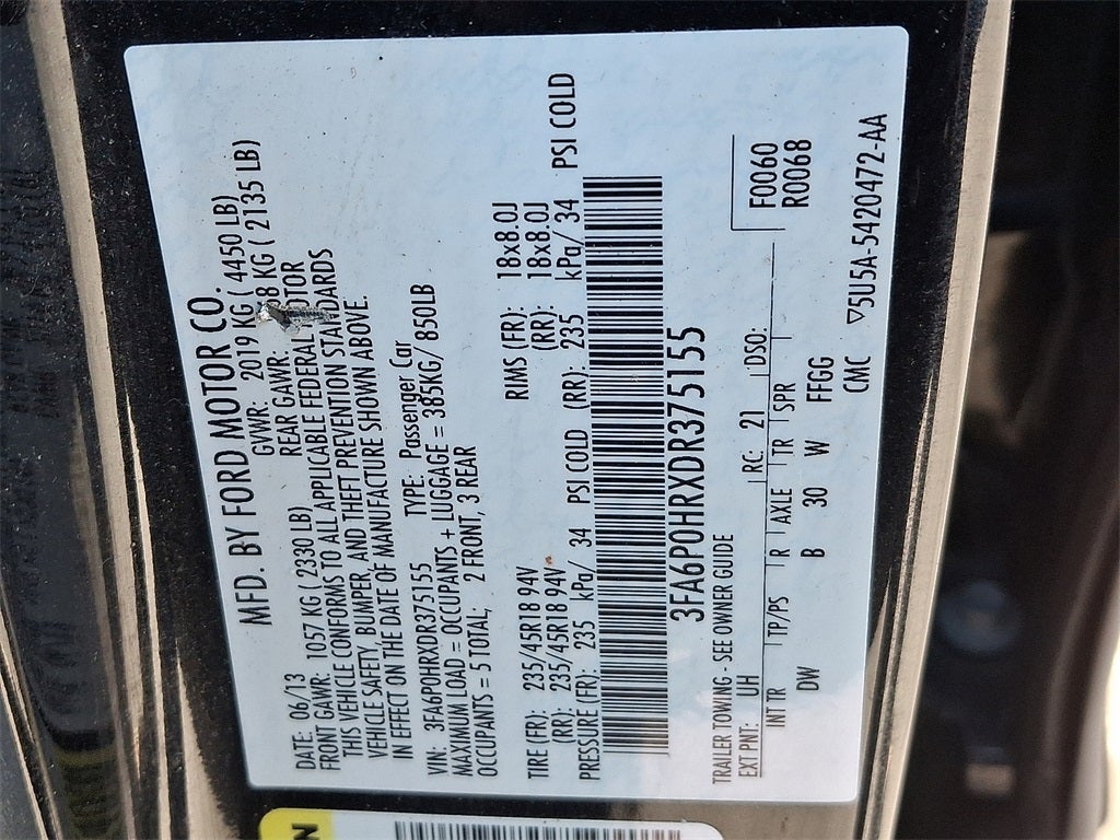 2013 Ford Fusion SE