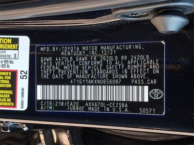 2022 Toyota Camry SE