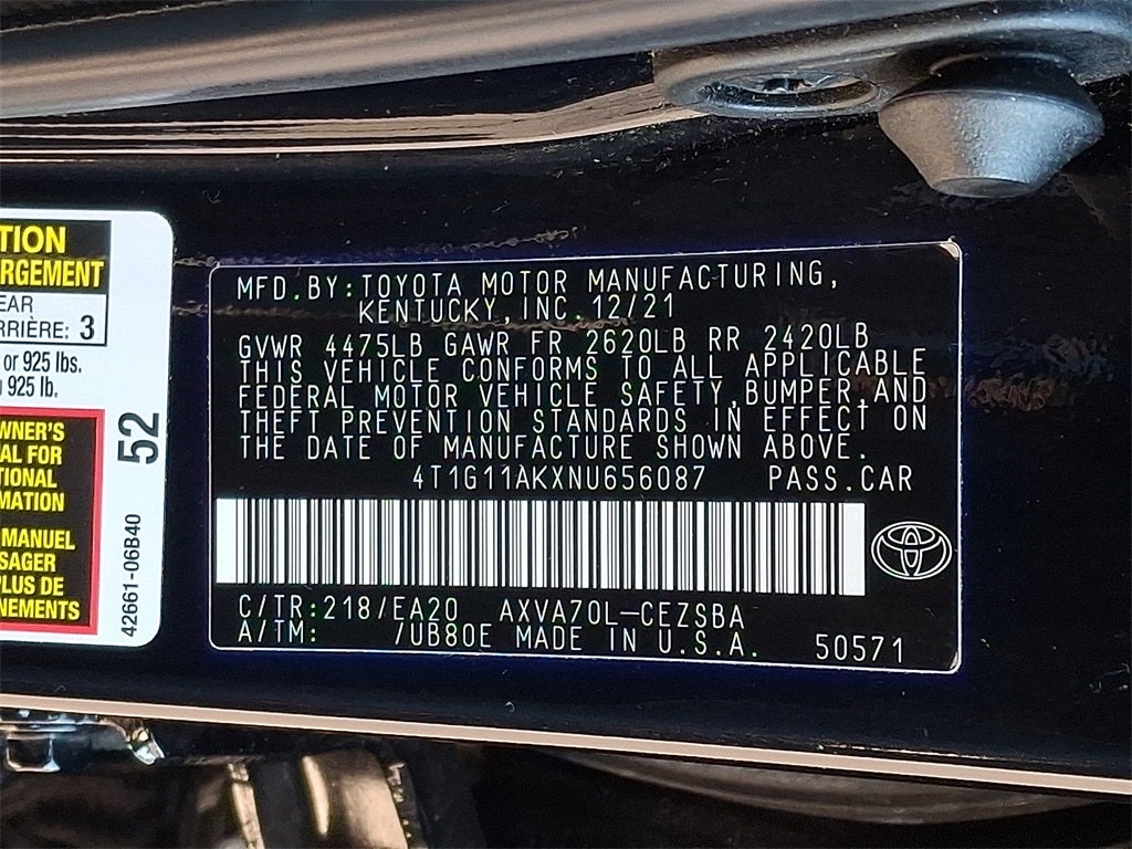 2022 Toyota Camry SE