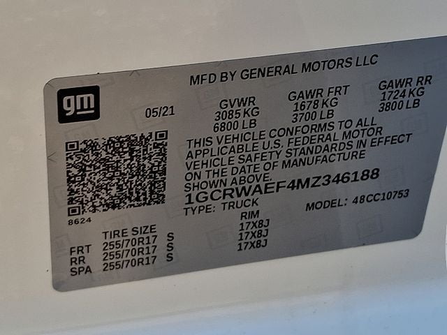 2021 Chevrolet Silverado 1500 WT