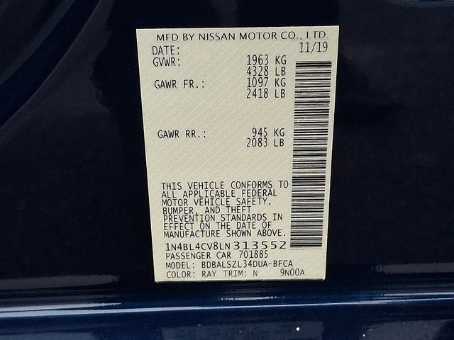 2020 Nissan Altima 2.5 SR