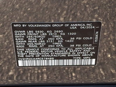 2024 Volkswagen Atlas 2.0T SE w/Technology