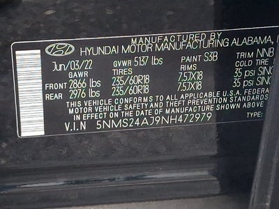 2022 Hyundai Santa Fe SEL