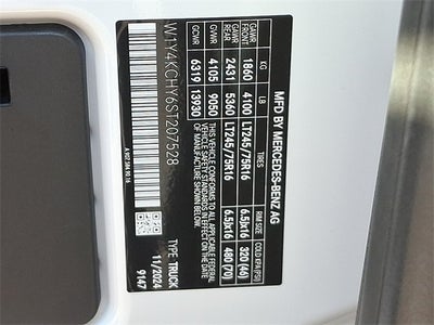 2025 Mercedes-Benz Sprinter 2500 Cargo 170 WB High Roof