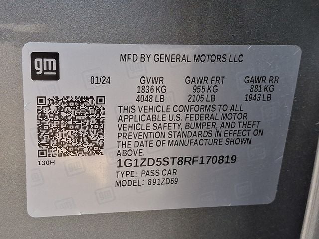 2024 Chevrolet Malibu LT 1LT