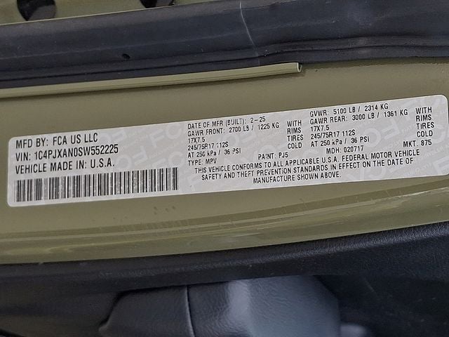 2025 Jeep Wrangler Sport