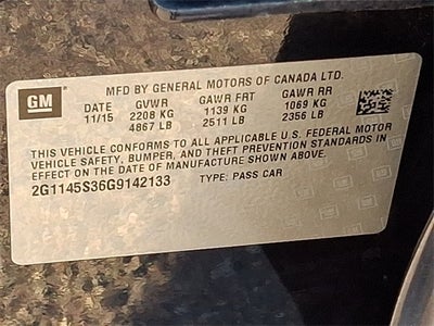 2016 Chevrolet Impala LTZ 2LZ