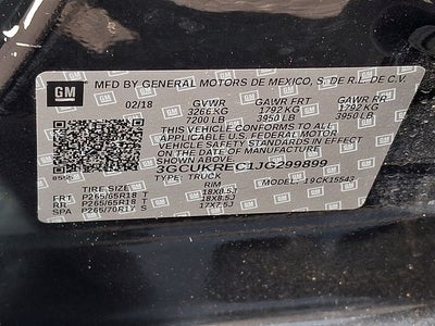 2018 Chevrolet Silverado 1500 LT LT2