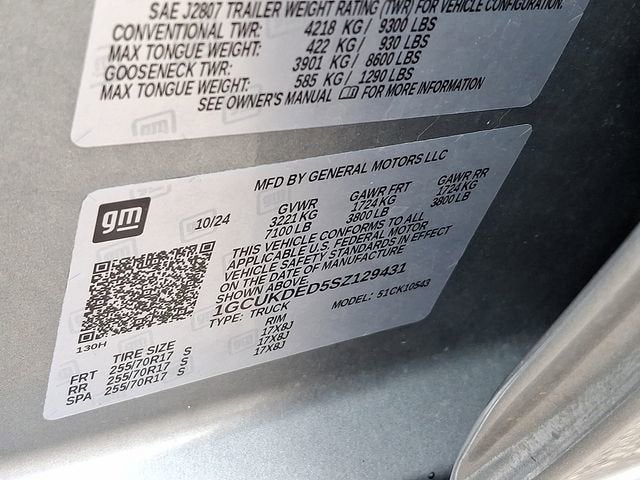 2025 Chevrolet Silverado 1500 LT