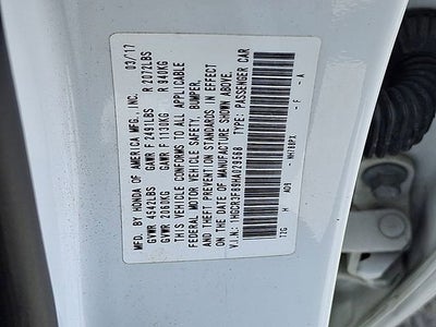 2017 Honda Accord Sedan EX-L V6