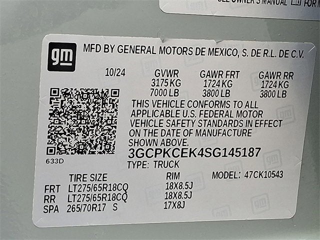 2025 Chevrolet Silverado 1500 Custom Trail Boss