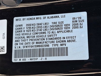 2021 Honda Pilot Black Edition