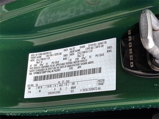 2022 Ford Bronco Outer Banks