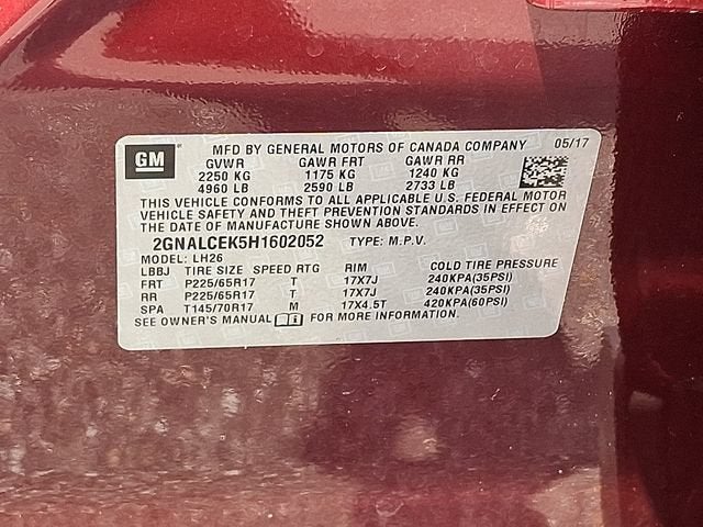 2017 Chevrolet Equinox LT