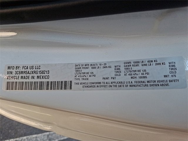 2024 RAM 2500 Tradesman Regular Cab 4x4 8' Box