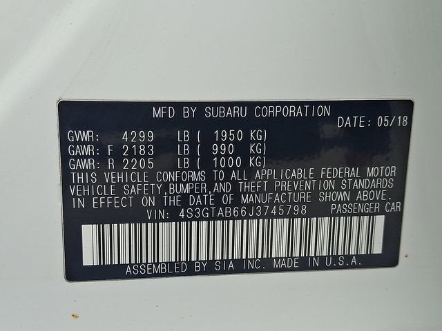 2018 Subaru Impreza 2.0i Premium