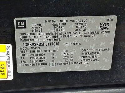 2017 GMC Acadia Limited Limited