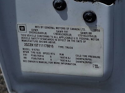 2001 Chevrolet Silverado 1500 LT