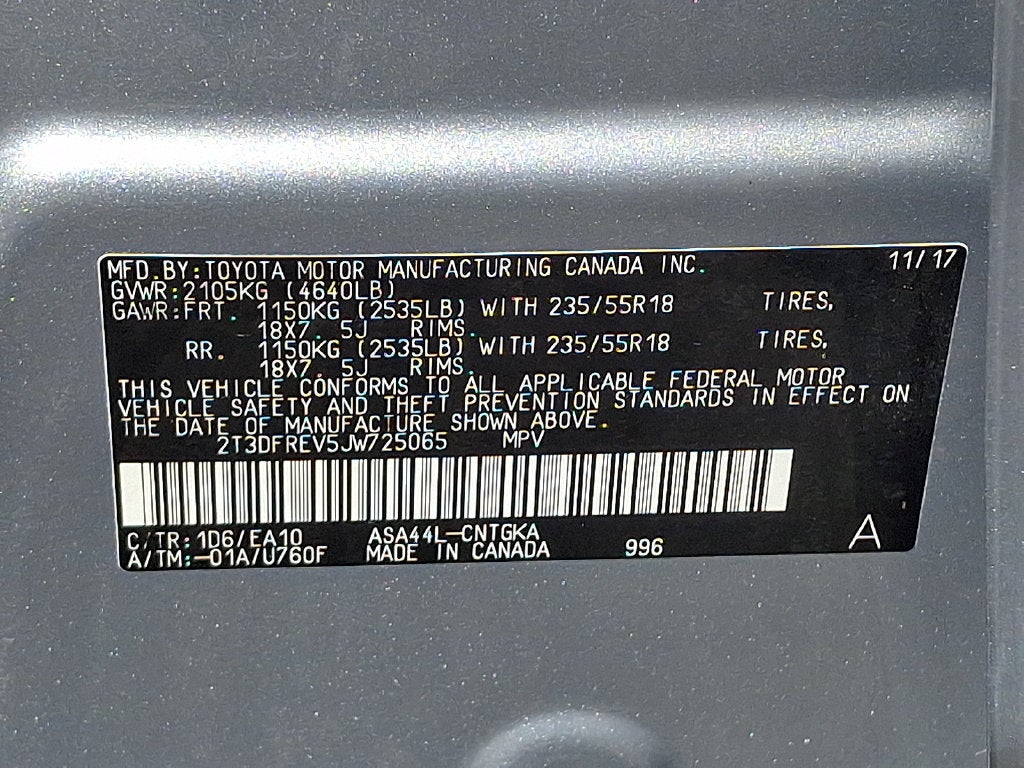2018 Toyota RAV4 Limited