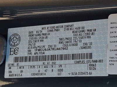 2024 Ford Escape Platinum