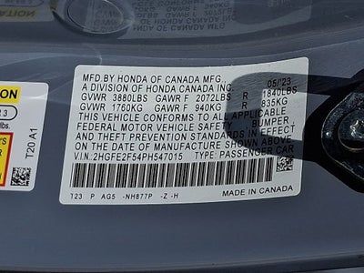 2023 Honda Civic Sport
