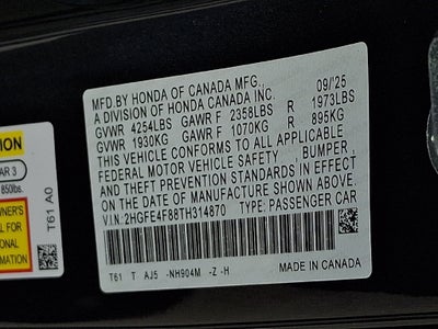 2026 Honda Civic Hybrid Sport Touring