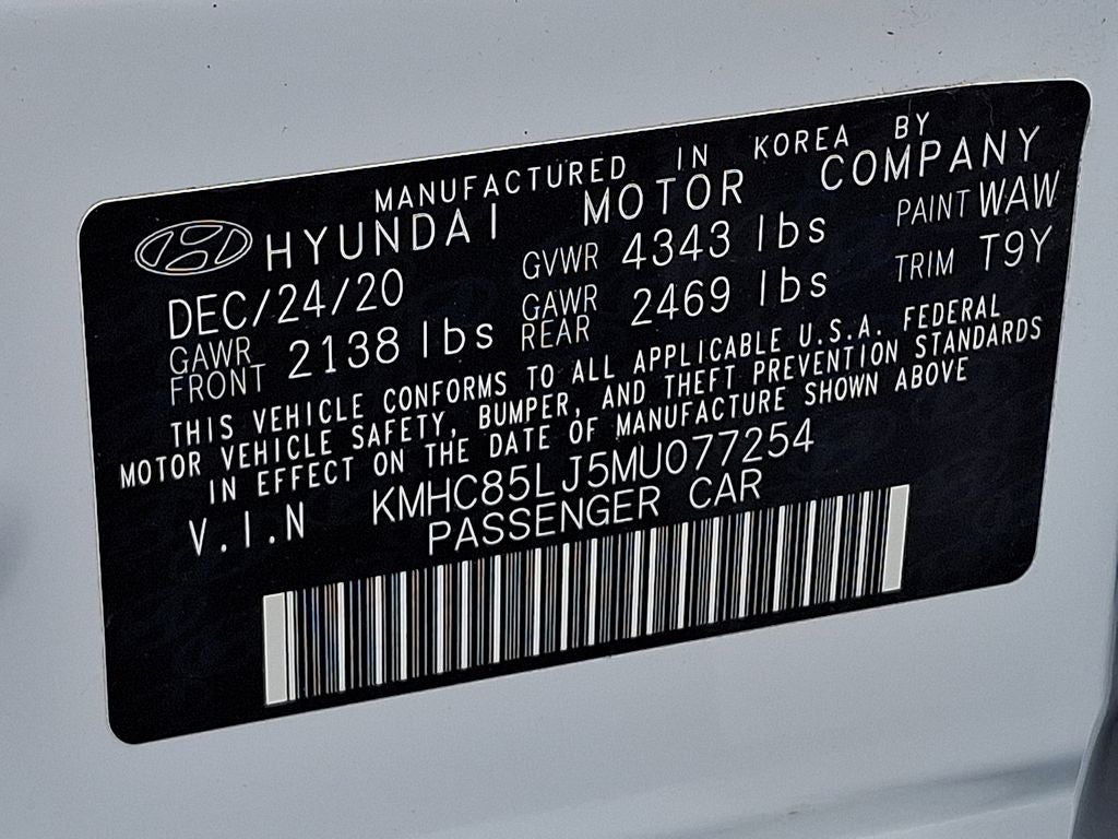 2021 Hyundai Ioniq Electric Limited