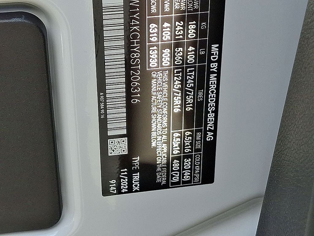 2025 Mercedes-Benz Sprinter 2500 Cargo 170 WB High Roof