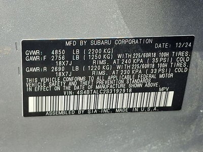 2025 Subaru Outback Onyx Edition