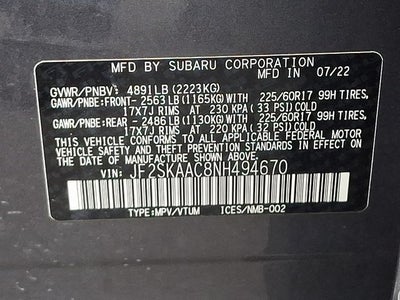 2022 Subaru Forester Base
