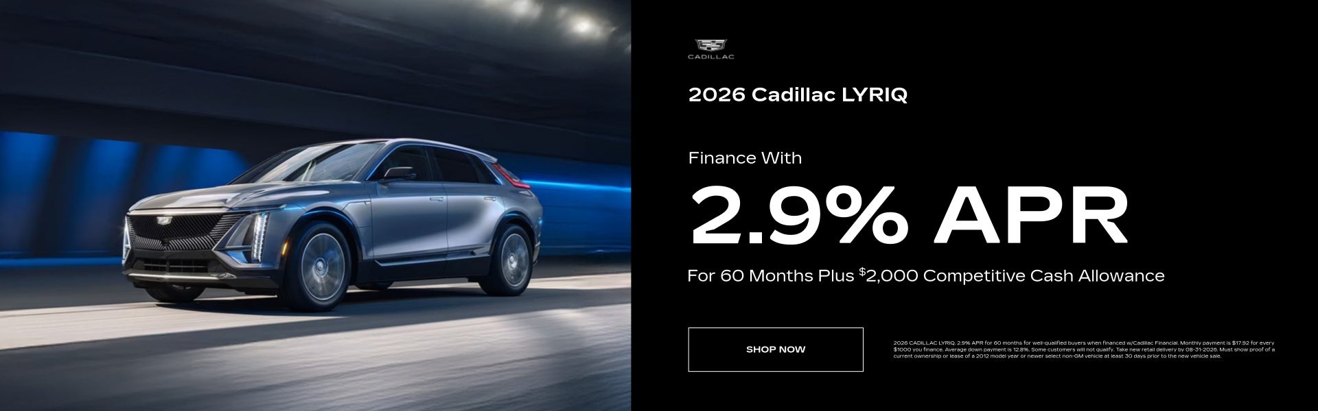 New LYRIQ 2.9% APR Offer