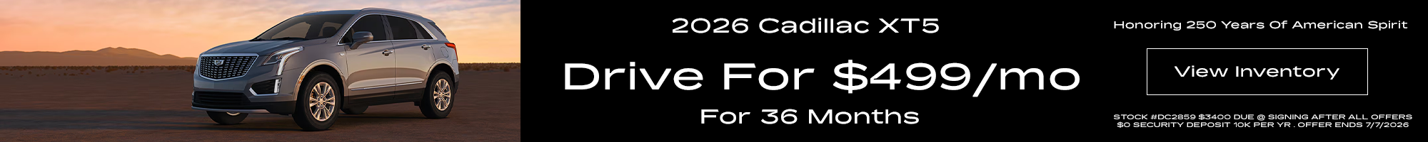 2026 Cadillac XT5 Special