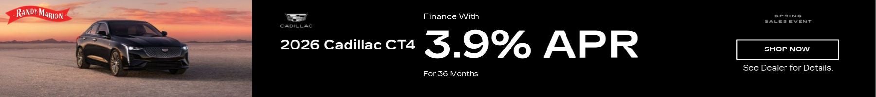 2026 Cadillac CT4 3.9% APR 