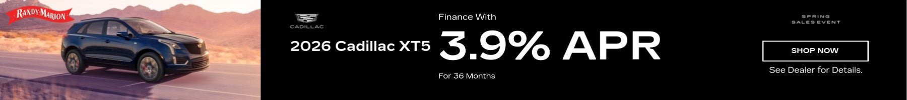 2026 Cadillac XT5 3.9% APR